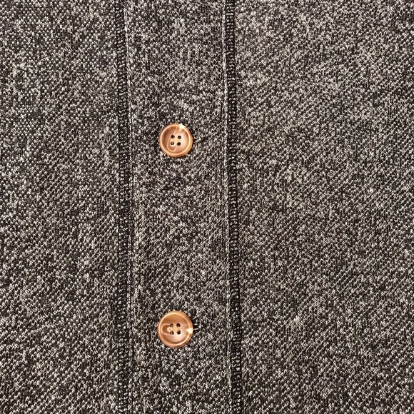 Black/Grey Soft Button Cardigan - Picture 6 of 6